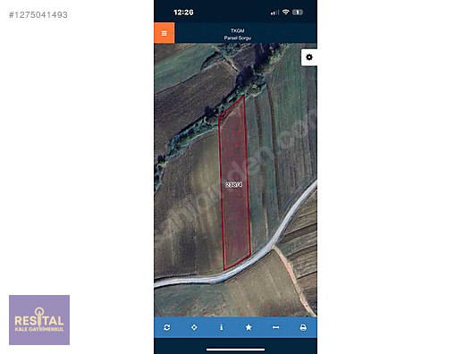 KOCAELİ/KÖRFEZ/CUMA KÖY 4890 M2 TARLA