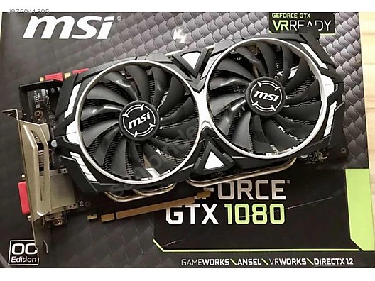 1080 8 gb msi gtx geforce msi ekran karti ilanlari sahibinden com da 975041805