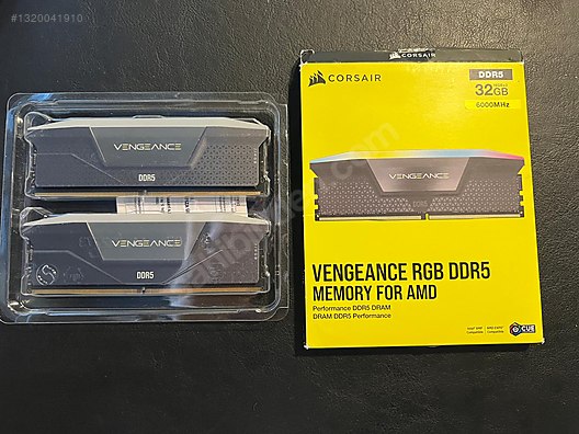 CORSAIR DDR5-6000MHz 32GB 中古 CORSAIR VENGEANCE RGB DDR5 32GB RAM 6000MHZ CL36 sahibinden.comda
