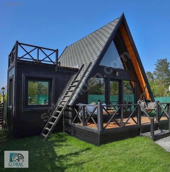 GLOBAL�DEN BUNGALOV AHŞAP 2+1 100 m2 LÜKS SATILIK EV Satılık
