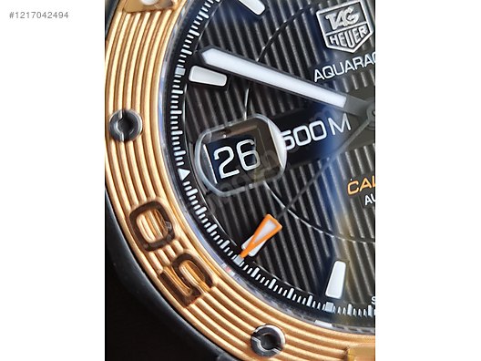 Tag Heuer TAG HEUER AQUARACER CALIBER 500M 18k altın bezel at
