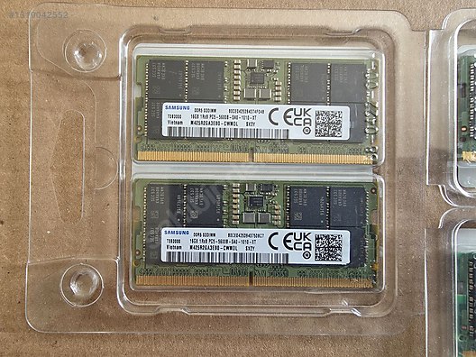 Samsung DDR5 PC5-5600B 8GBx2 セット Samsung DDR5 5600 MHz 16GB Ram SIFIR sahibinden.comda - 1319042552