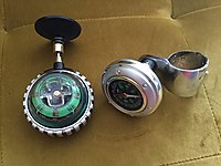 Antika Araç Pusulası Ve Direksiyon Tutmacı