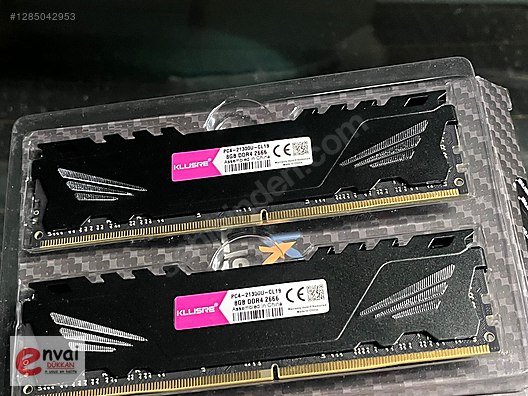 Kllisre DDR4 2666 Mhz 16 Gb (8+8 Gb)Çift Ram - SIFIR KUTUSUNDA