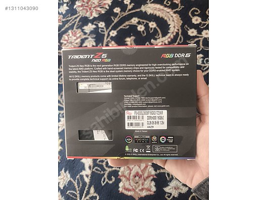 GSKİLL TRİDENT Z5 NEO RGB 2X16GB 6000MHZ CL36 EXPO DDR5 RAM