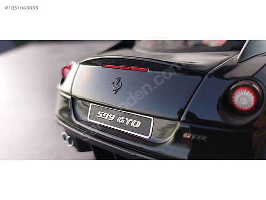 1/18 HOT WHEELS ELITE FERRARI 599 GTO BLACK LIMITED EDITION on