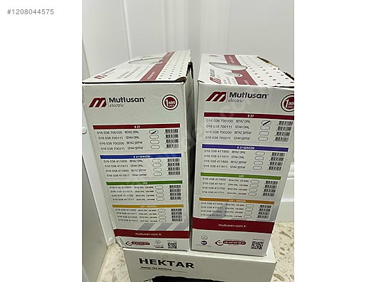 Mutlusan Aydınlatma Armatürü 2 adet - Armatür ve Yapı Malzemeleri sahibinden.com'da