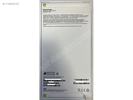 Apple / iPhone 14 Pro Max / iPhone 14 Pro Max 512 GB Uzay Siyahı