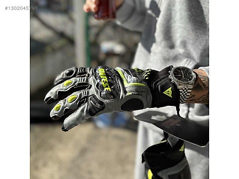 Dainese VR46 Sector Short Gloves Grey Yellow ELDİVEN sahibinden