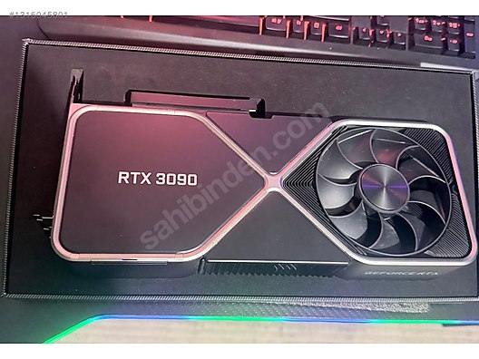 nVidia RTX 3090 Founders カスタムループ用 NVIDIA GeForce RTX 3090 Founders Edition FULL KUTULU sahibinden
