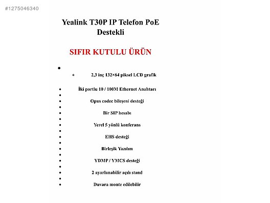 Telefon Yealink - sahibinden.com