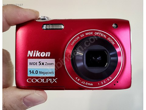 Kompakt / Nikon / Coolpix S3100 / Nikon S3100 Kırmızı | İnce Zarif