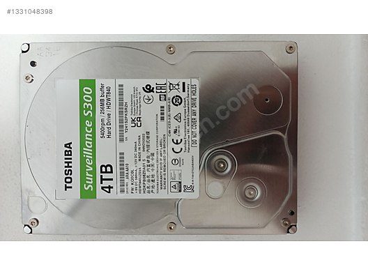TOSHİBA 4TB 7X 24 HDD sahibinden.comda - 1331048398