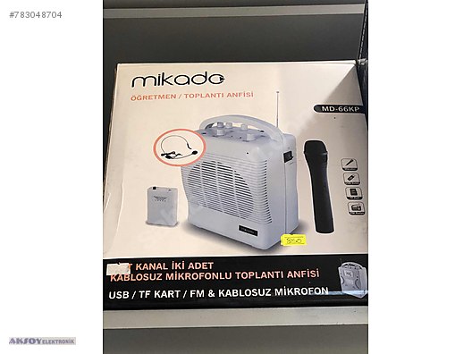 Mikado Md 66kp Cift Kanal Toplanti Anfisi Mikado Sifir Bluetooth Hoparlor Fiyatlari Sahibinden Com Da 783048704