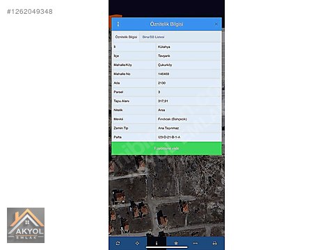 ^^AKYOL EMLAKTAN ÇUKURKÖYDE SATILIK ARSA^^ #1262049348