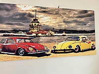 Işıklı duvar tablosu büyük boy