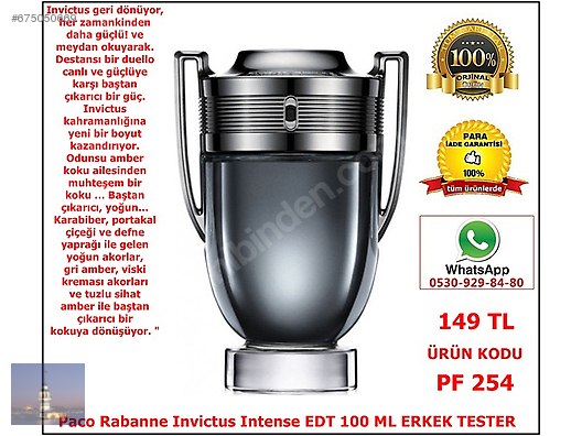 Paco Rabanne Invictus Intense Pf 254 Açiklama Bölümünü Okuyunuz