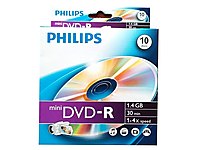 Orijinal Philips Mini DVD-R 4x 1,4gb 10 Adet Paket