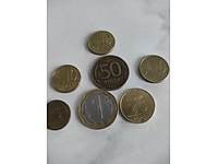 yabancı madeni antika para