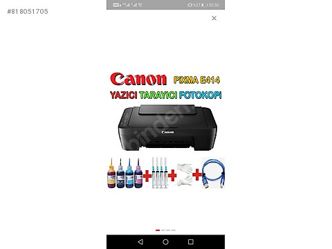 canon e414 kurulum indir