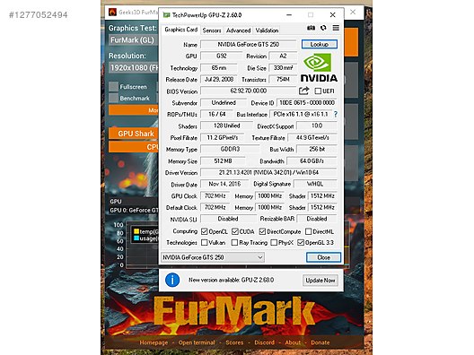Used & Brand New Items / Computers / Desktops / Desktop Components / Graphics Cards