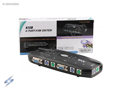 4 Port PS2 KVM Switch PS-2 4Port 4 Kasa Tek Monitör Kontrol sahibinden ...