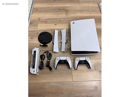 PS5 Std kasa Diskli, 825GB, 2 kol, standlar, soğutucu fan dahil ...