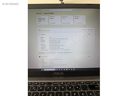 Asus / ASUS X515JF i5 10.Nesil 8GB 256GB SSD MX130 2GB on