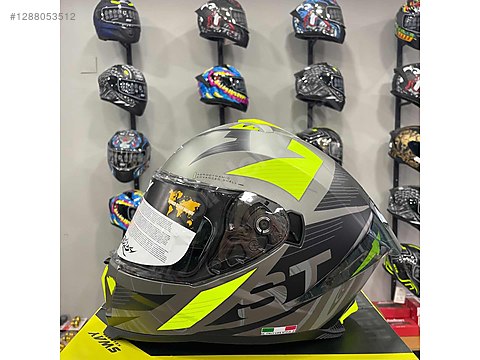 SWAY SW 865 ST Titanium Yellow Kask Full Face - Kapalı Kasklar