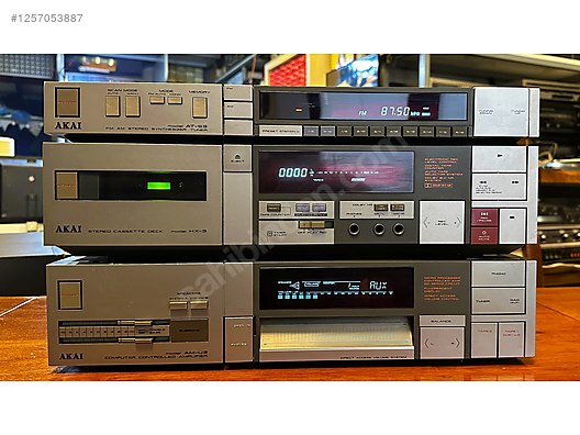 Akai AM-U3 + HX-3 + AT-S3 vintage müzik sistemi (1984) Japan on