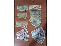 33 ADET KOLEKSİYONLUK KAĞIT BANKNOT TÜRK LİRASI