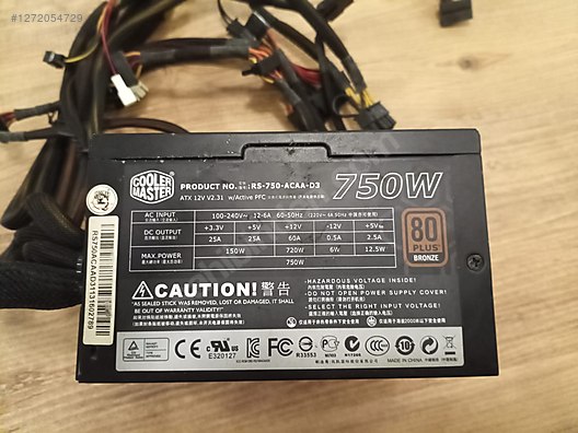 Cooler Master GX Bronze 750W 80 bronz plus sahibinden.comda
