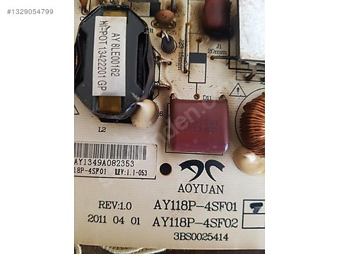AXEN TELEVİZYONA AİT AY118P-4SF01 BESLEME KARTI on sahibinden.com
