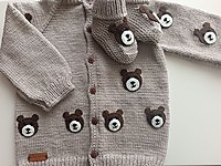 1-3 yaş Erkek Bebek Hırkası