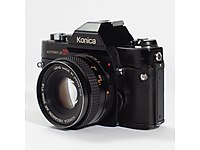 Konica Autoreflex T4 50mm Lens 35 mm Fotoğraf makinesi