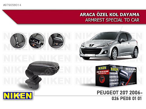 otomobil arazi araci ic aksesuar peugeot 207 araca ozel kol dayama siyah kolcak 2006 uzeri niken sahibinden comda 979056014