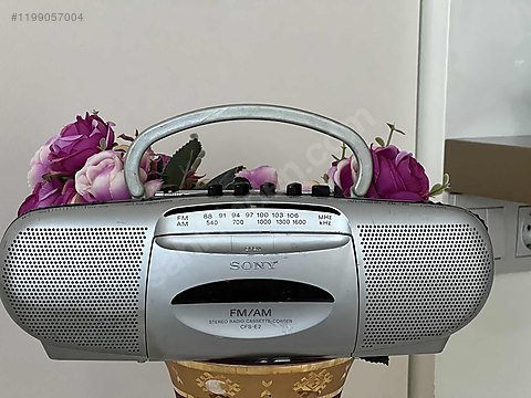 Sony Analog Portatif Radyo - SONY CFS-E2 98MÖDEL STEREO RADİO CASSETTE ...