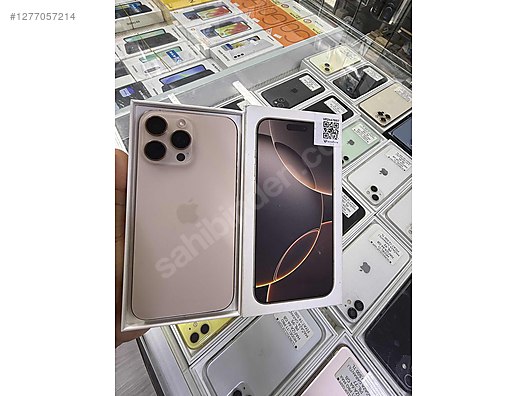 Resim Apple iPhone 16 Pro Max İkinci El TR | 256 GB | Çöl Titanyum İkinci El ** GÜNDÜZLER İLETİŞİMDEN İPHONE 16 LRO MAX 256 GB PİL 100