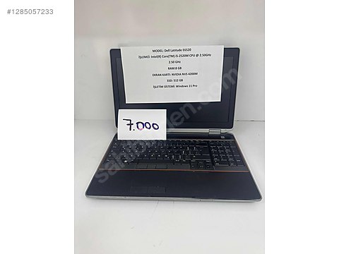 Dell / DELL LATITUDE E6520 İ5-2520M 8GB RAM 512SSD W11PRO