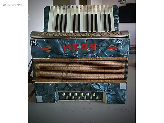 Çalışır Durumda Vintage Hess Akordeon (Alman Malı /Koleksiyonluk