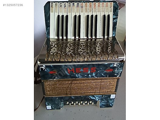 Mis 70 Anos Con El Cante(中古品) Çalışır Durumda Vintage Hess Akordeon (Alman Malı /Koleksiyonluk