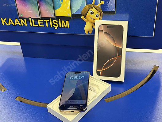 Resim Apple iPhone 16 Pro İkinci El TR | 128 GB | Çöl Titanyum İkinci El 4 AYLIK HATASIZ IPHONE 16 PRO 128 GB PİL 100