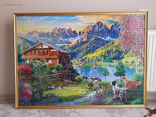 İkinci El Anatolian Puzzle - Çerçeveli hazır temiz Manzara PUZZLE