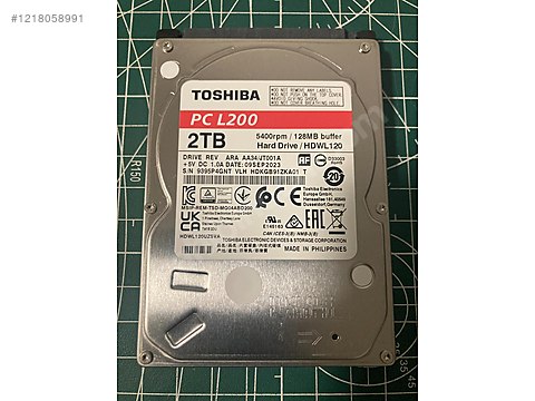 Toshiba 2 TB 2.5 Harddisk L200 HDWL120 Sağlık %100 - İlan ve ...