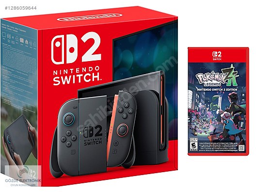Nintendo Switch 2 SIFIR +Pokemon LEGENDS Z-A GÖZDE ELEKTRONİK