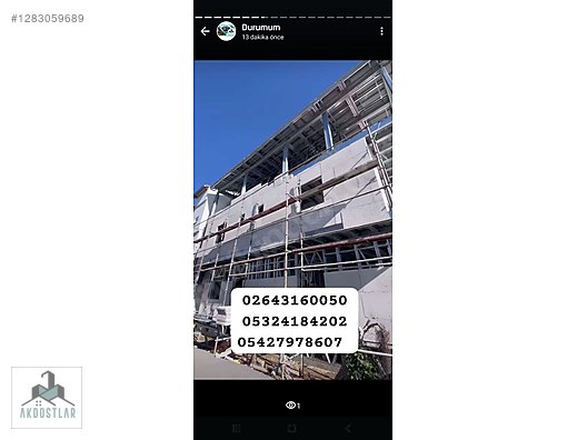 İkinci El ve Sıfır Alışveriş / Bahçe & Yapı Market / Prefabrik Yapılar / Çelik Ev