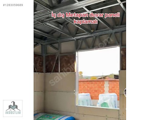 İkinci El ve Sıfır Alışveriş / Bahçe & Yapı Market / Prefabrik Yapılar / Çelik Ev