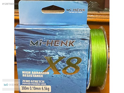 Fishing Line / Mİ-HENK 8 ÖRGÜ OLTA İPLERİ 300 MT. 0,06MM- 0.26 MM