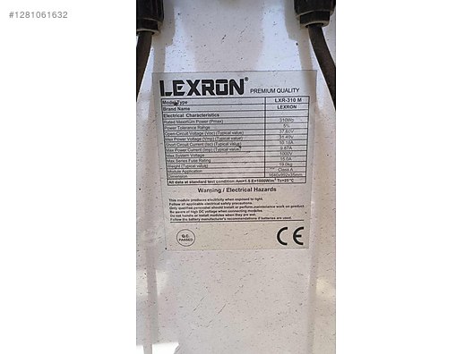 Güneş Enerjisi Sistemi - 2 adet 310 w güneş paneli