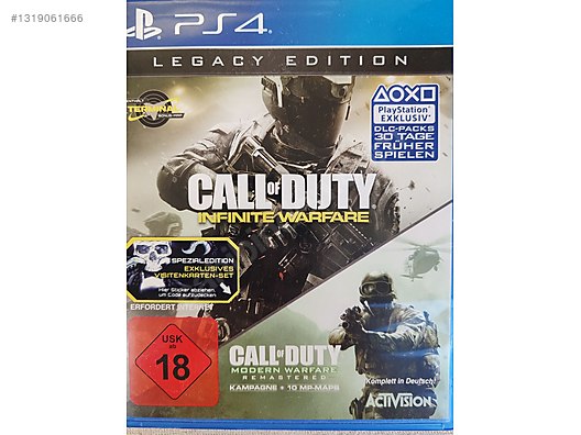 PS4 COD Infinite Warfare Legacy Ed. + Modern Warfare Remastered on